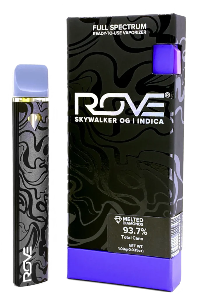 1g Skywalker OG Live Resin Diamonds Disposable Vape Rove Mask